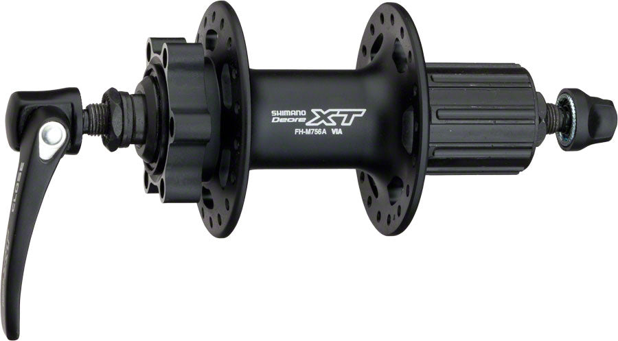 Shimano XT FH-M756 Rear Hub - QR x 135mm 6-Bolt HG10 Black 36H *OE Packaging*