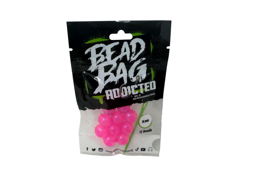 Addicted Fishing Nail Polish Pink Bead Bag