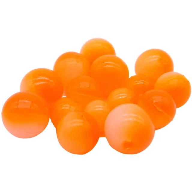BnR Tackle Soft Beads 18mm Roe Light 50/50 Neutral Buoyancy 8/pack
