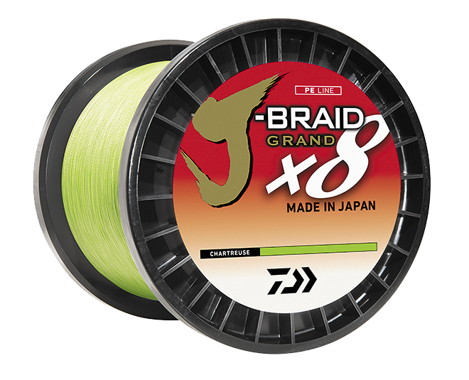 Daiwa J-Braid X8 Grand Braided Line - Chartreuse