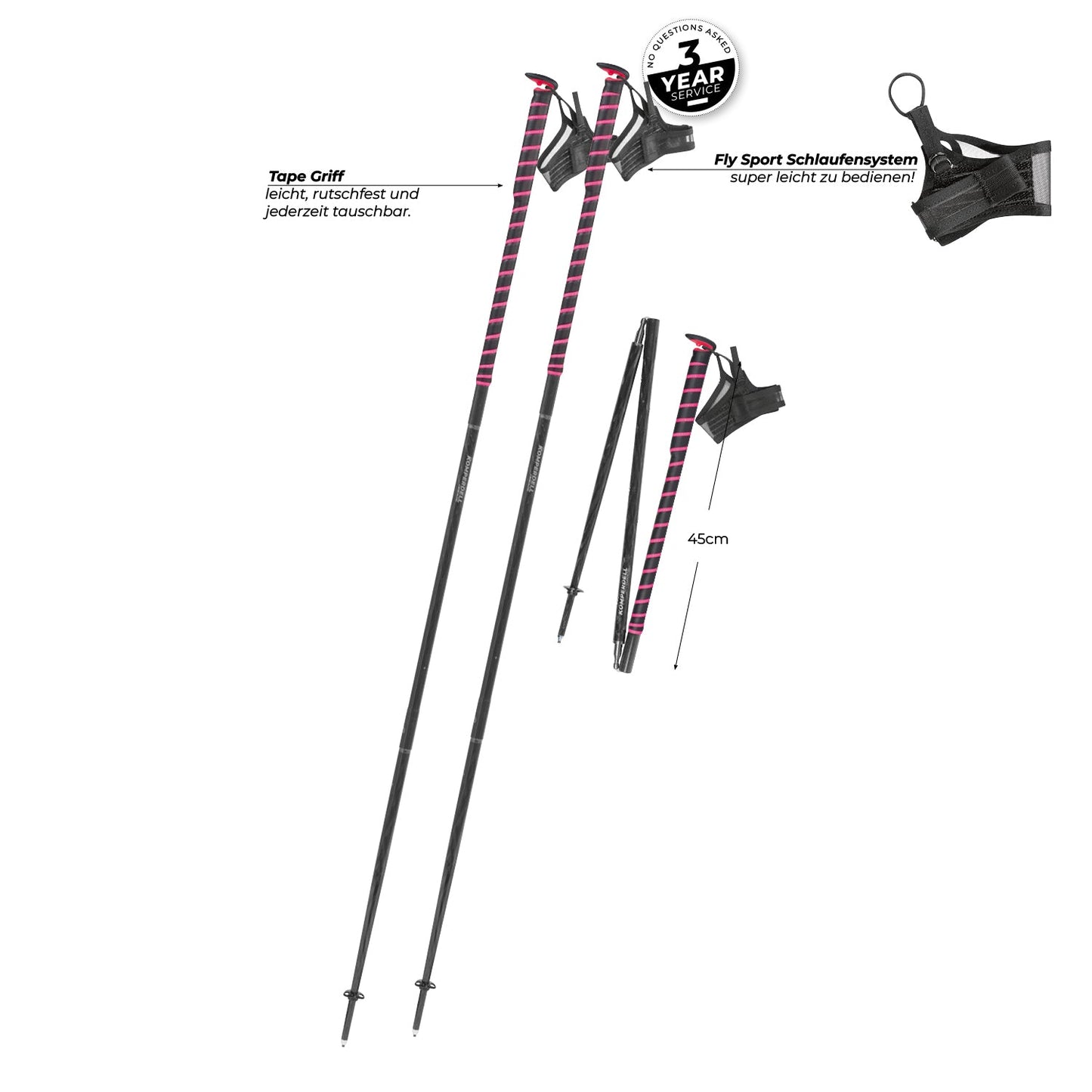 Komperdell FXP Composite Trail Pole