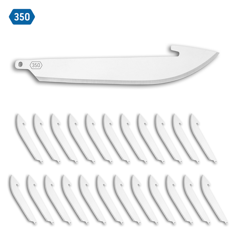 Outdoor Edge 3.5” Drop-Point Blades 24 Packs