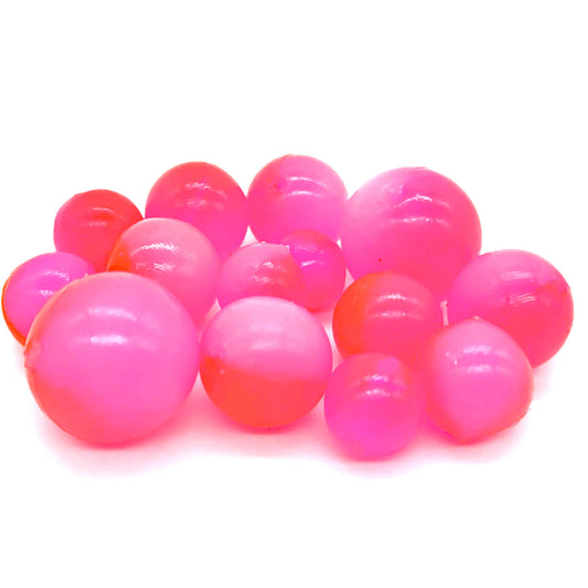 BnR Tackle Soft Beads 18mm Red Roe 50/50 Neutral Buoyancy 8/pack