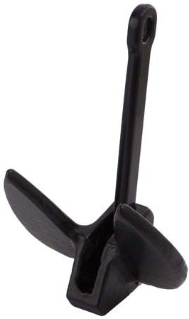 Sea-Dog Navy Ancor Cast Iron Black Vinyl Coated 28 lb