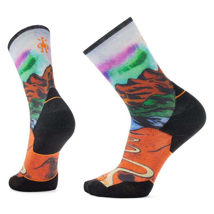 Smartwool Trail Run Singletrack Print Crew Socks Men's