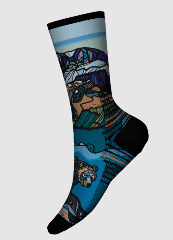 Smartwool Women's Hike Light Cushion Icy Range Print Crew Socks