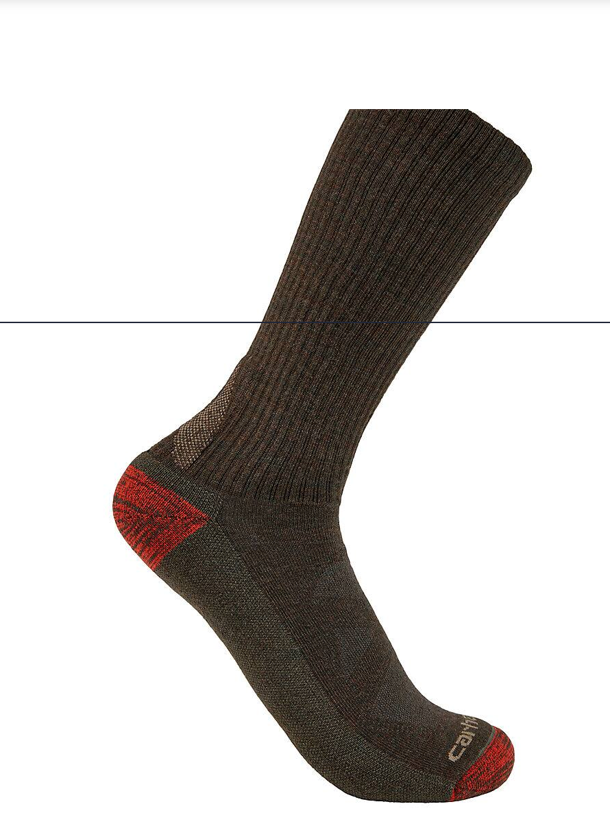 Carhartt Midweight Merino Wool Blend Boot Sock Men's