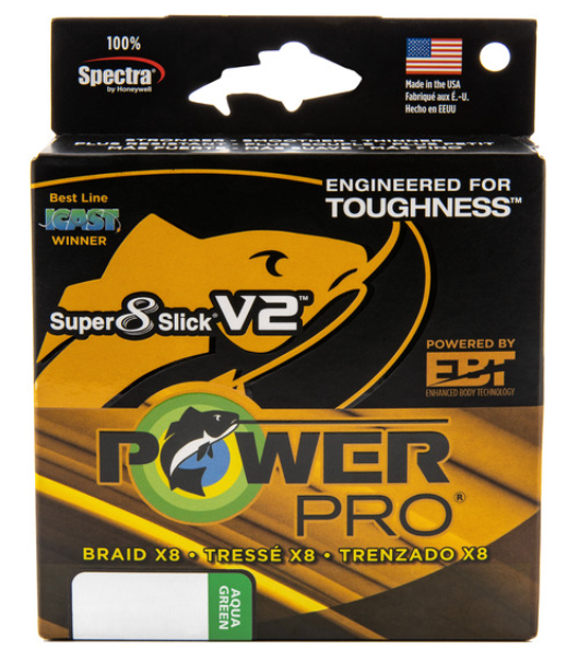 PowerPro Super 8 Slick 40 Lb 150 Yd Aqua Green
