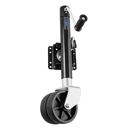 Fulton Marine Trailer Jack 1500 lbs. Lift Capacity Sidewind Bolt-On Side Mount 12 Inch Travel Black