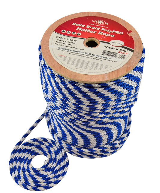CWC Solid Braid PolyPRO Lead Halter Derby Rope