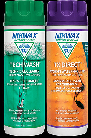 Nikwax Hardshell Duopack Wash-In Cleaner & Waterproofing Restorer
