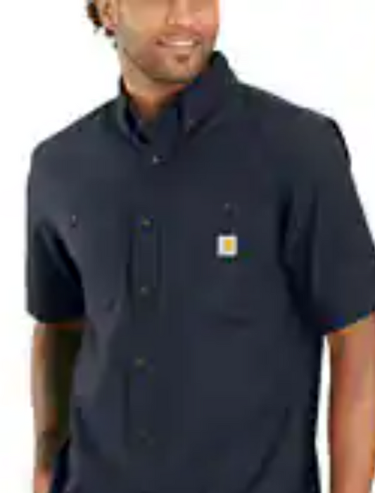 Carhartt Rugged Flex Relaxed Fit Midweight Canvas Short-Sleeve Shirt Men's