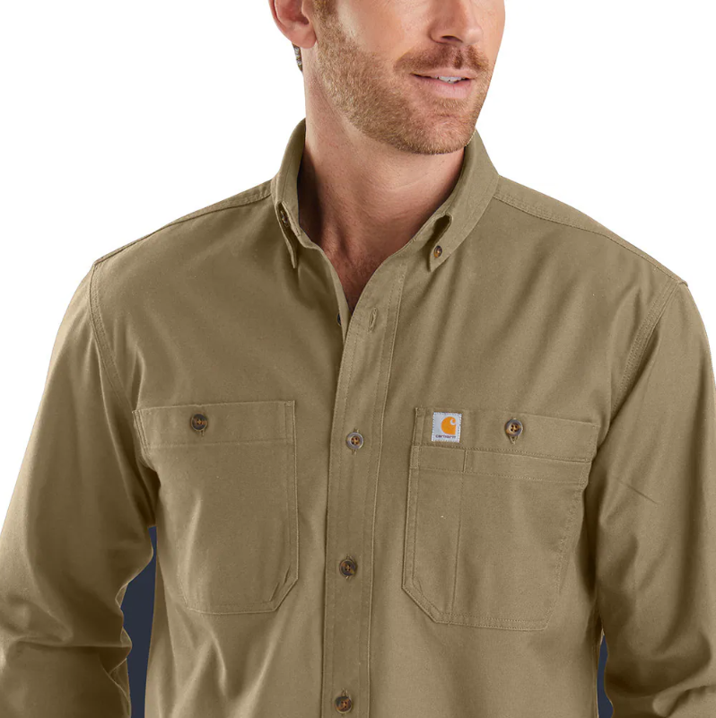 Carhartt Men's Rugged Flex Rigby LS Work Shirt