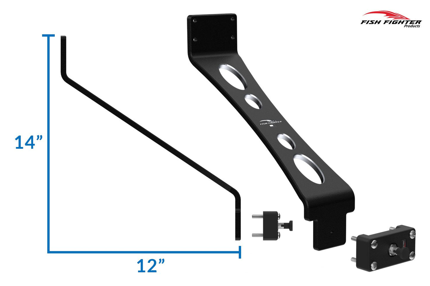 Fish Fighter 14" x 12" – Quick Release™ System (QRS) – Rod Risers 4 lb (Box 24 22x6x6)..