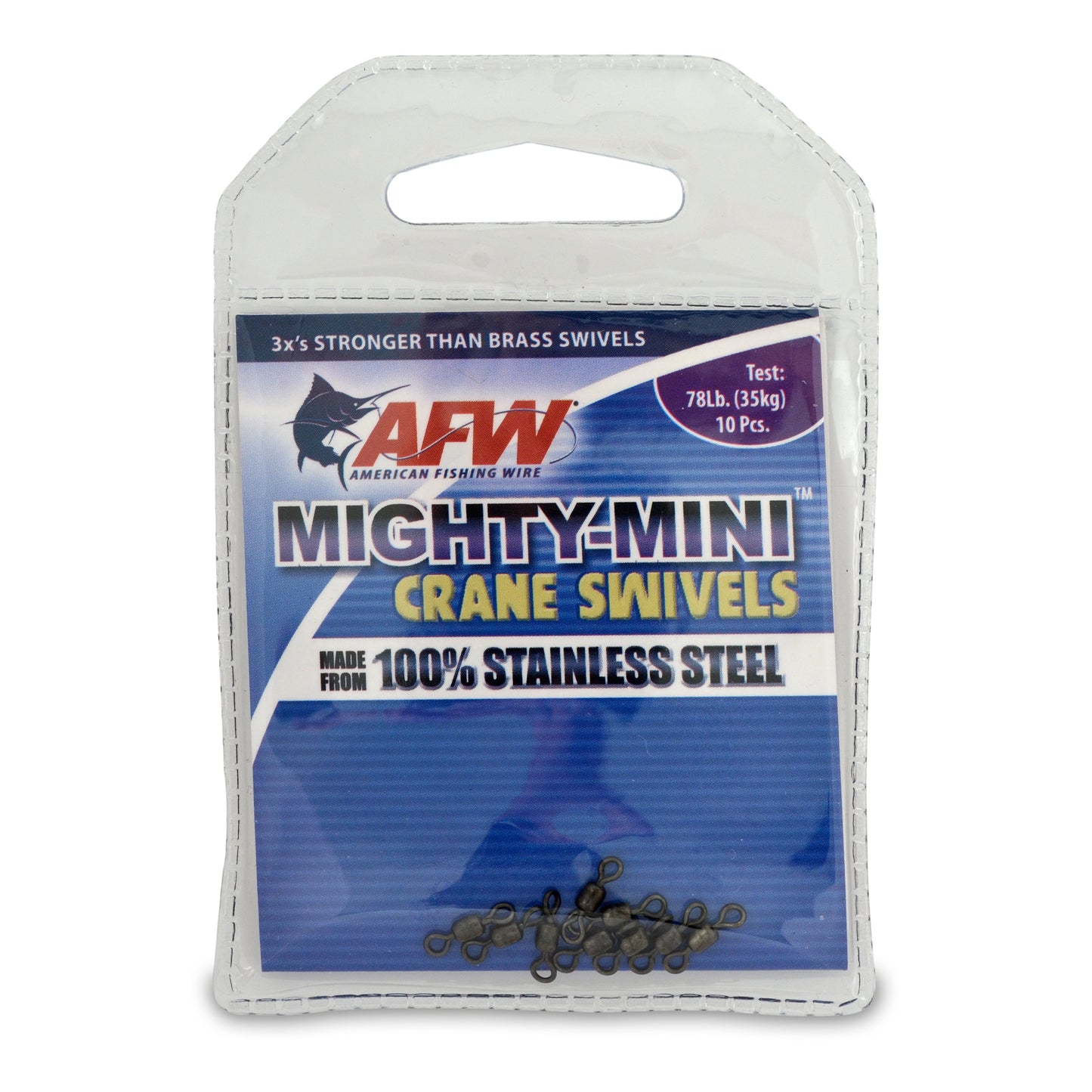 American Fishing Wire Mighty-Mini Stainless Steel Crane Swivels