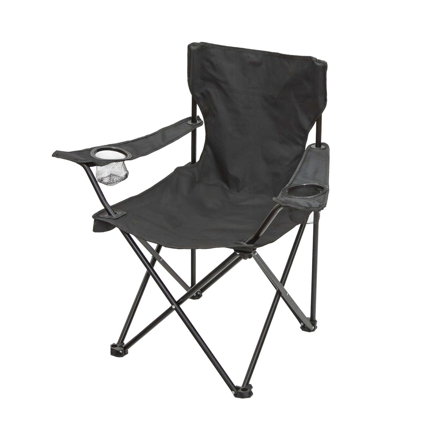 Stansport Folding Arm Chair with Dual Cup Holders