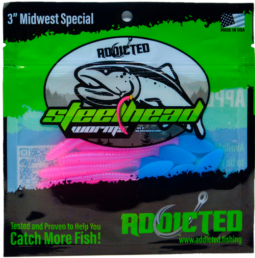 Addicted Fishing Sloppy Smith Worms - 3" Midwest Special