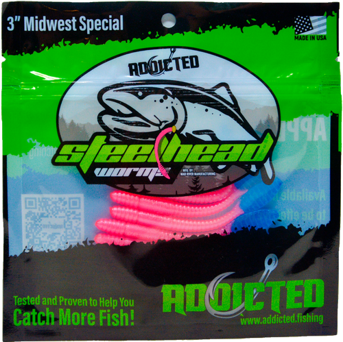 Addicted Fishing Miss America Worms - 3" Midwest Special