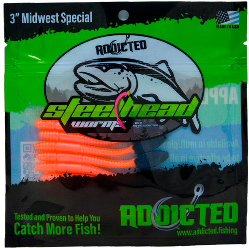 Addicted Fishing Lindberg Worms - 3" Midwest Special