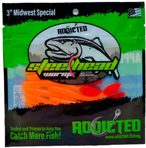 Addicted Fishing Handy Worms - 3" Midwest Special