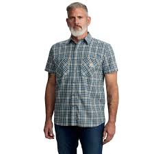 Carhartt Rugged Flex Relaxed Fit Lightweight Short-Sleeve Plaid Shirt
