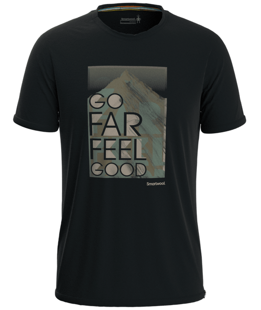 Smartwool Men's Merino Sport Go Far Feel Good Summit Short Sleeve Graphic Tee