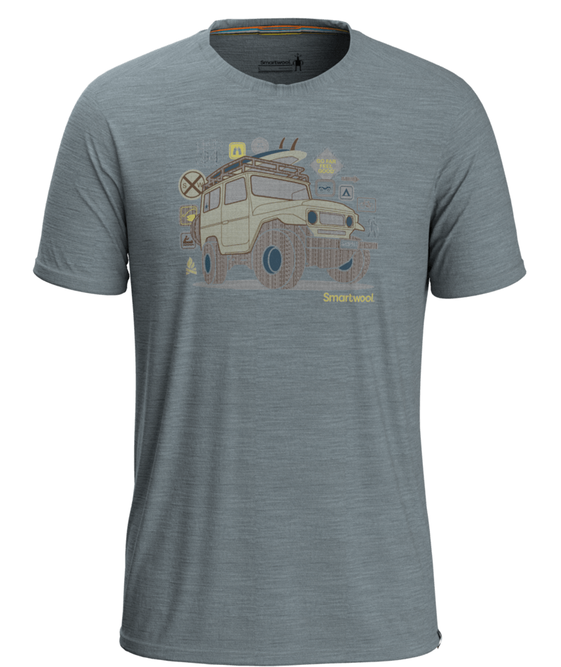 Smartwool Men's Merino Sport Overland Adventure Short Sleeve Graphic Tee