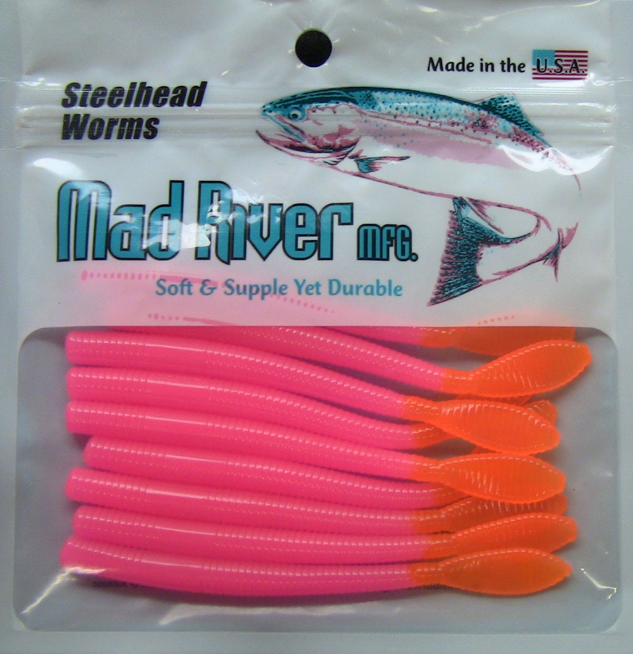 Mad River Mfg. Steelhead Worm 4"
