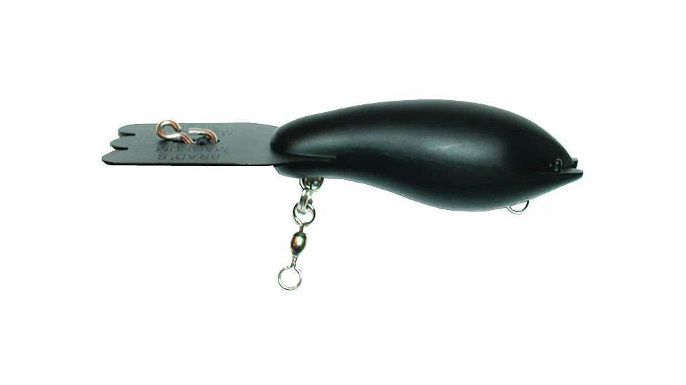 Brad's Mud Dog Diver Black Fishing Lure