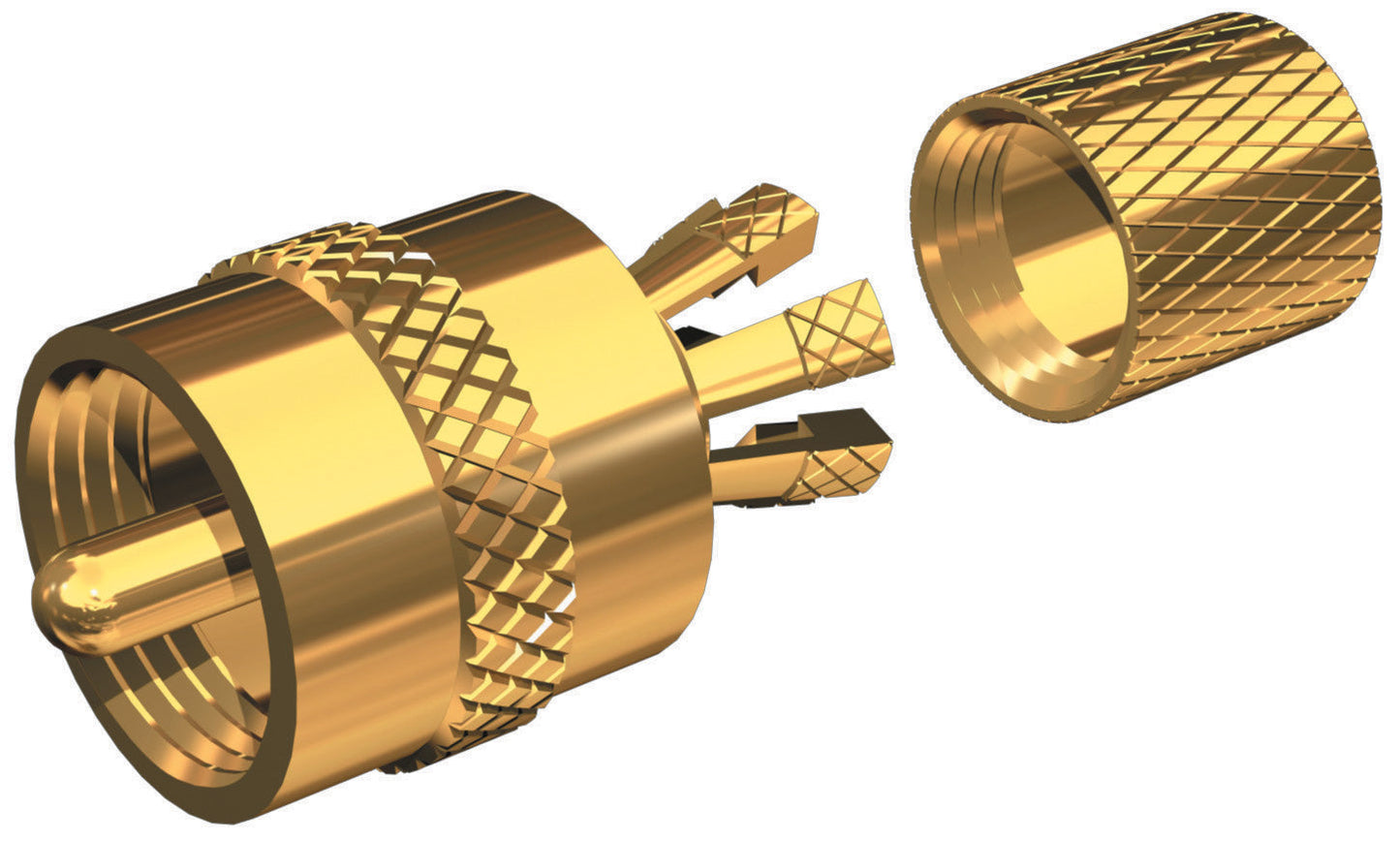 Shakespeare Marine Centerpin Connectors PL259-CPG ZZZ