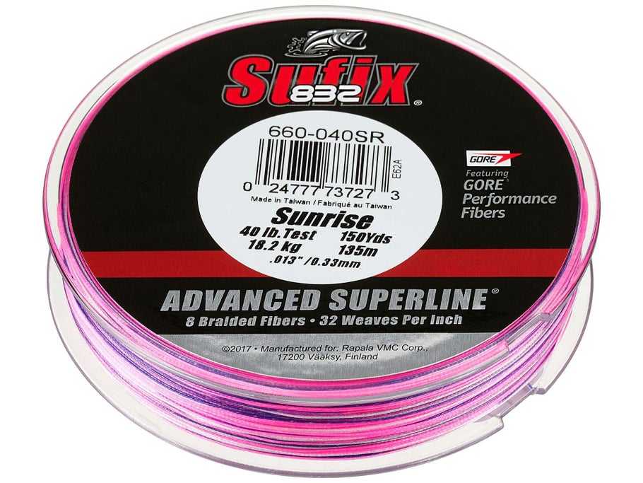 Sufix Line 832 Braided Line Sunrise