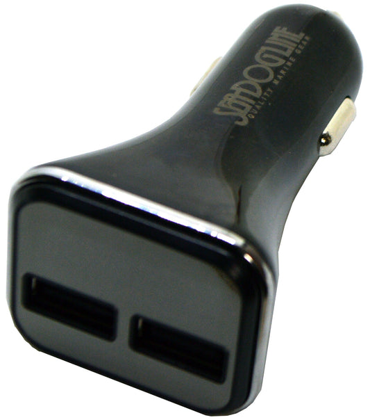 Sea Dog Dual Usb Power Plug W/Voltage & Amp Meter