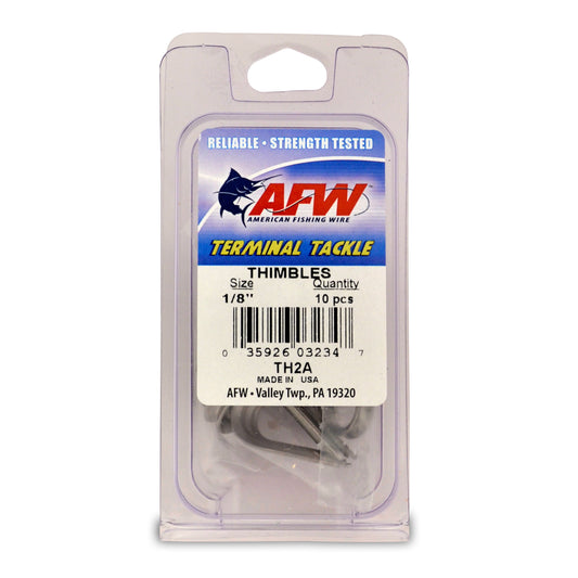 XXB American Fishing Wire Teardrop Stainless Steel Thimbles