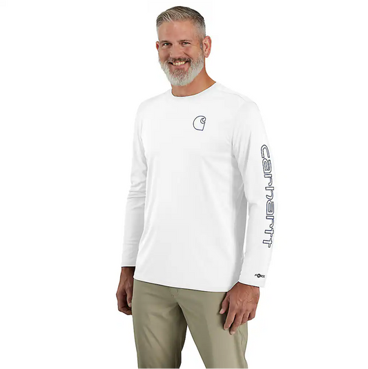 Carhartt Force Sun Defender Lightweight Long-Sleeve Logo Graphic T-Shirt