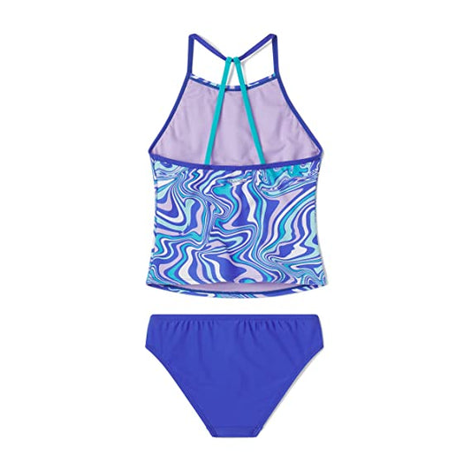 Speedo Printed High Neck Tankini Set