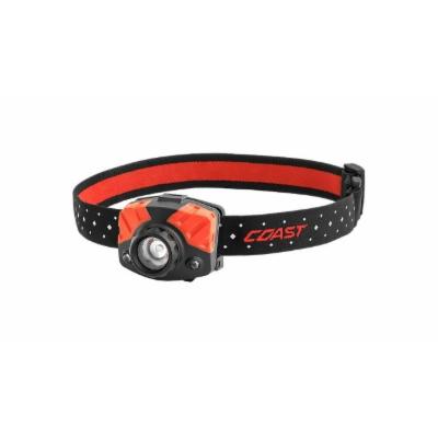Coast FL75R Rechargeable Pure Beam Focusing Headlamp 530 Lumens Black/Red
