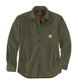 Carhartt Rugged Flex Relaxed Fit Canvas Fleece-Lined Shirt Jacket Men's