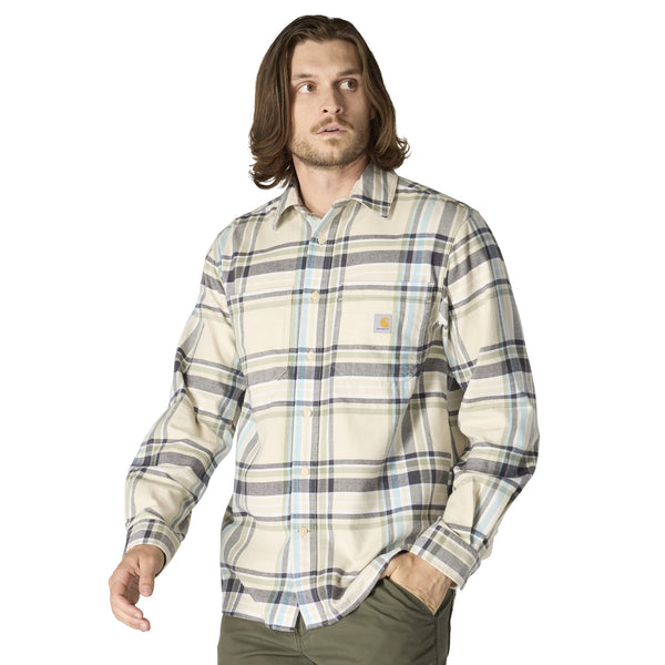 Carhartt Rugged Flex Relaxed Fit Midweight Flannel Long-Sleeve Plaid Shirt Men's