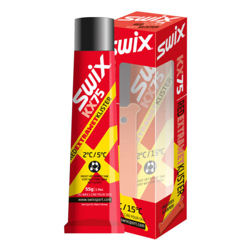 Swix Red Extra Wet Klister +2°C to +15°C 55g