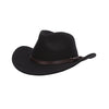 Dorfman Pacific Wool Felt Outback Hat with a 3-inch brim