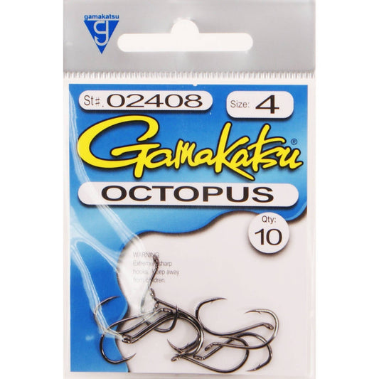 Gamakatsu Octopus Hook - Ns Black - 4 - 10pk ZZZ