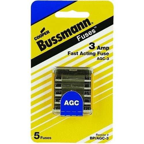 Fuse Glass Tube Auto 3A