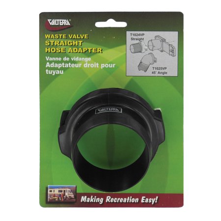 VALTERRA T1024VP Hose Adapter - 3 INCH Straight Black (Carded)