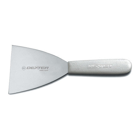 XXB Dexter Russell 19833 - Griddle Scraper High Carbon Steel White Handle 4"L