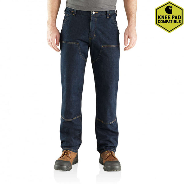 Carhartt Men's Rugged Flex Relaxed Fit Double Front Utility Jean