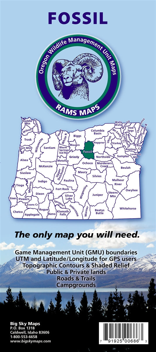 Big Sky Maps Fossil Gmu Map