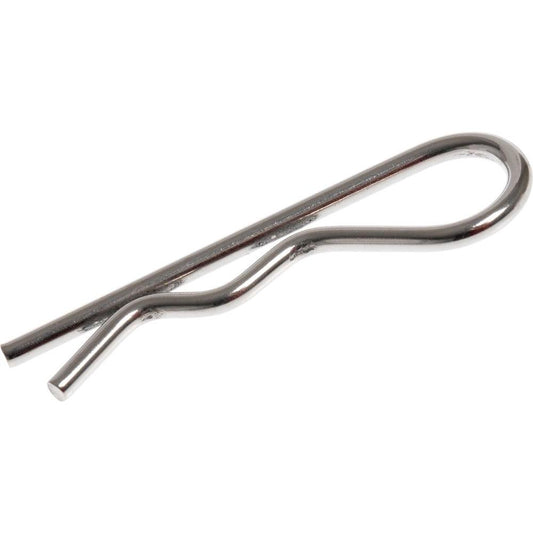 Hillman 0.148 in. X 2-15/16 in. Stainless Steel Hitch Pin Clip (10-Pack) Metallics