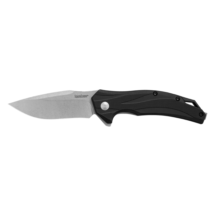 Kershaw 1645OLX Lateral Assisted Opening Folding Knife 3.1" Blade-Stone-Washed Olive Nylon Handle Clam Pack BRS Exclusive