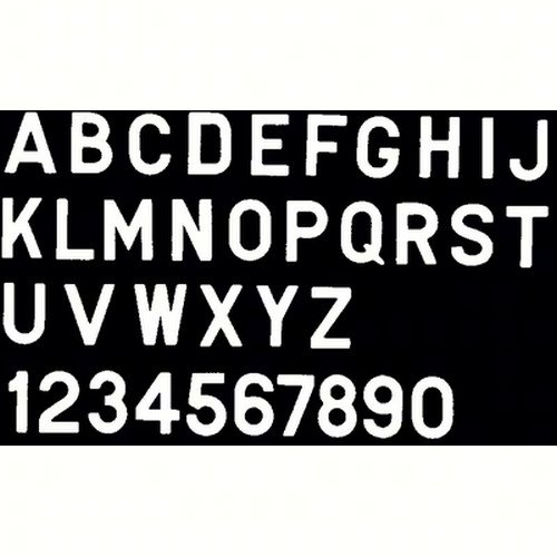 Bernard Engraving PS30WB; Letter White 3 Inch Stick on Inbi