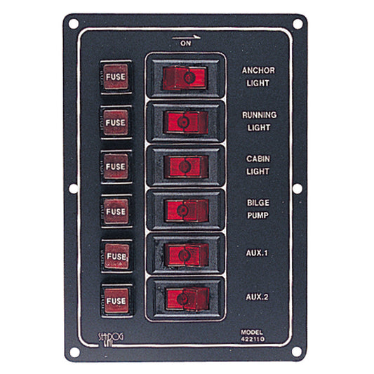 Sea-Dog Aluminum Vertical Switch Panel